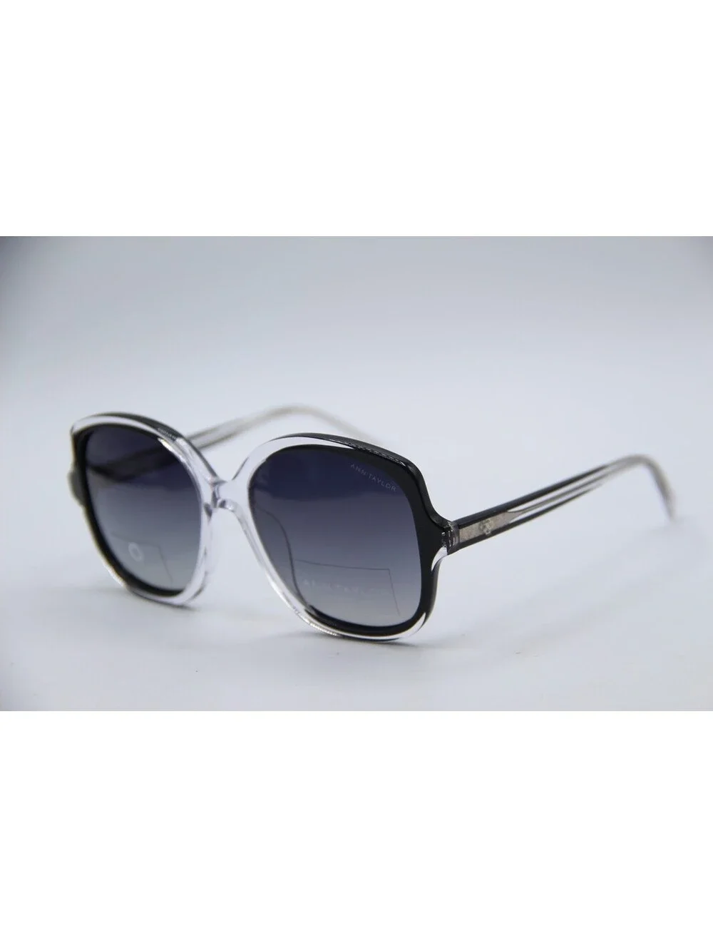 Ann Taylor Petite 287287 Clear Black Polarized Authentic Sunglasses 50-12